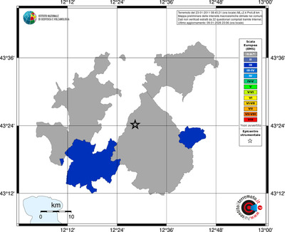 Mappa EMS - territori comuni