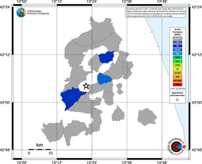 Mappa EMS - territori comuni
