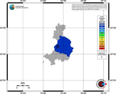 Mappa EMS - territori comuni