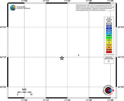 Mappa EMS - territori località