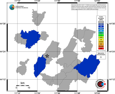 Mappa EMS - territori comuni