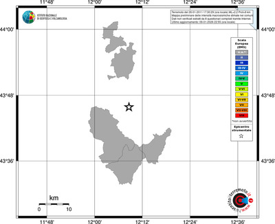 Mappa EMS - territori comuni