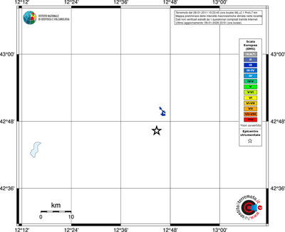 Mappa EMS - territori località