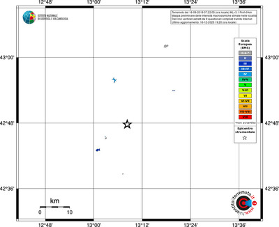 Mappa EMS - territori località