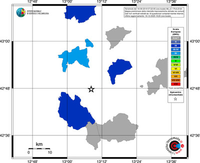 Mappa EMS - territori comuni