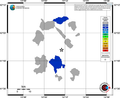 Mappa EMS - territori comuni