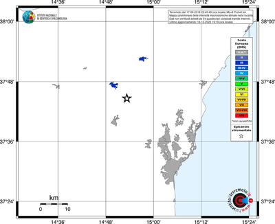 Mappa EMS - territori località