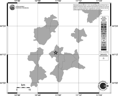 Mappa EMS - territori comuni