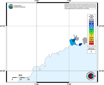 Mappa EMS - territori comuni