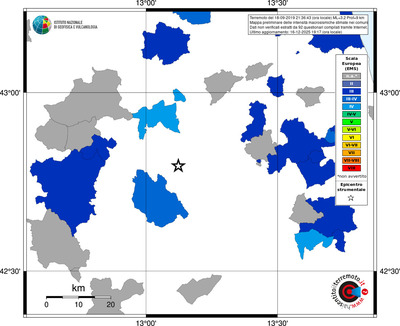 Mappa EMS - territori comuni