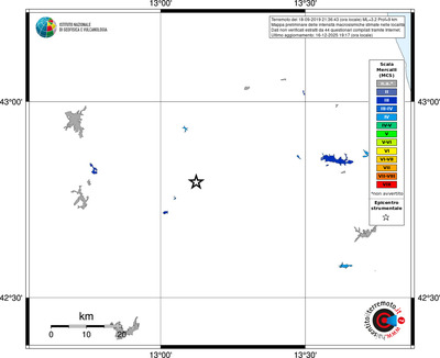 Mappa MCS - territori località