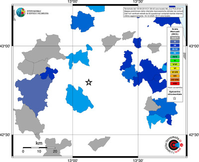 Mappa MCS - territori comuni