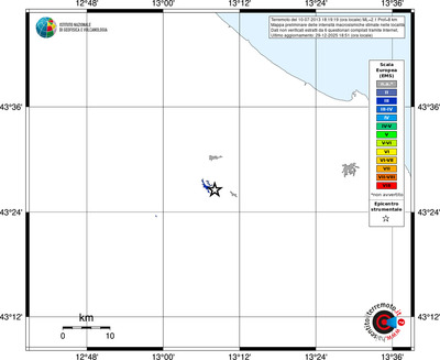 Mappa EMS - territori località