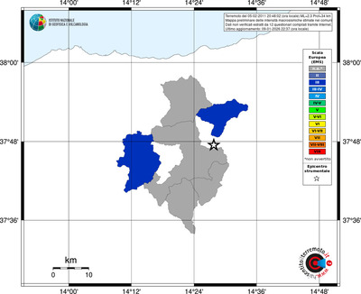 Mappa EMS - territori comuni