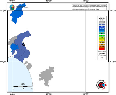Mappa MCS - territori comuni