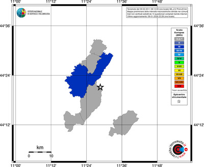Mappa EMS - territori comuni