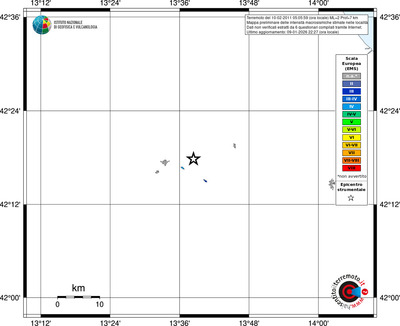 Mappa EMS - territori località