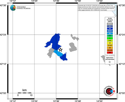 Mappa EMS - territori comuni
