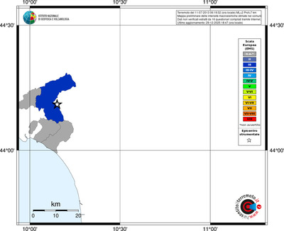 Mappa EMS - territori comuni