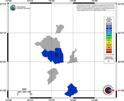 Mappa EMS - territori comuni