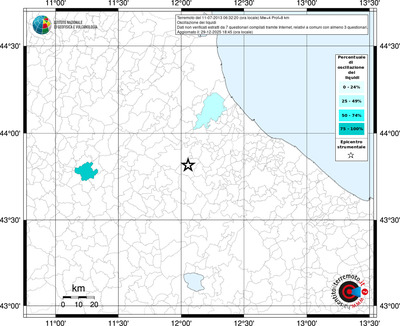 Mappa territorio comunale con almeno 3 questionari
