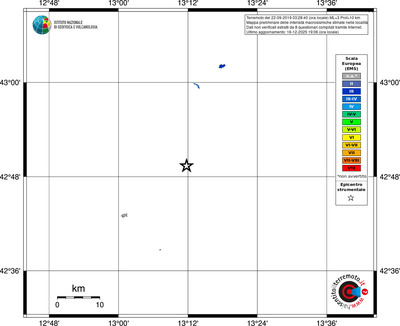 Mappa EMS - territori località
