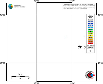Mappa EMS - territori località