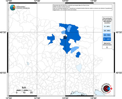 Mappa territorio comunale con almeno 3 questionari