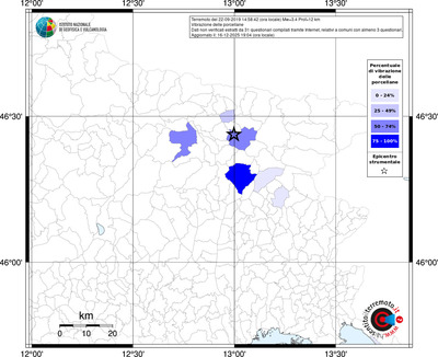 Mappa territorio comunale con almeno 3 questionari
