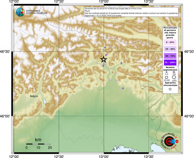 Mappa comuni con almeno 3 questionari