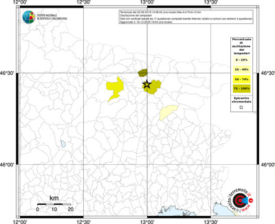Mappa territorio comunale con almeno 3 questionari