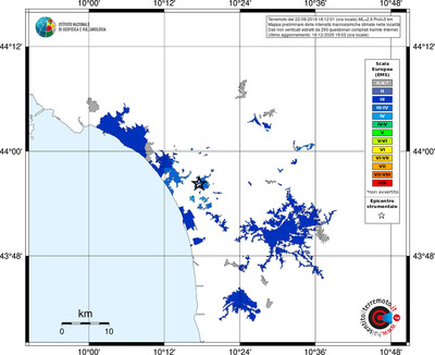 Mappa EMS - territori località