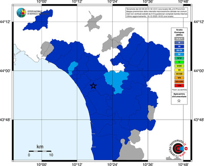 Mappa EMS - territori comuni