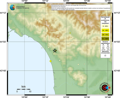 Mappa comuni con almeno 3 questionari