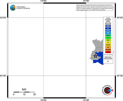 Mappa EMS - territori comuni