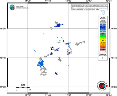 Mappa EMS - territori località
