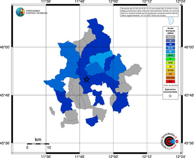 Mappa EMS - territori comuni