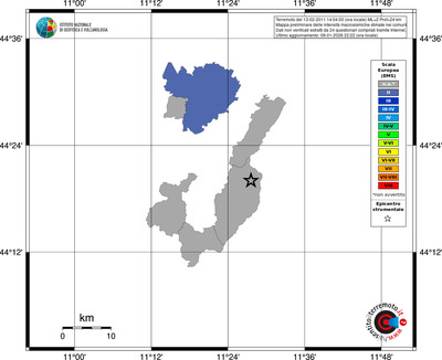 Mappa EMS - territori comuni