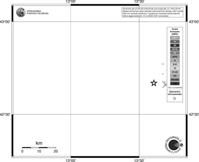 Mappa EMS - territori località