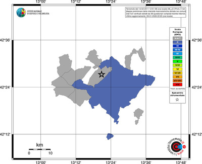 Mappa EMS - territori comuni