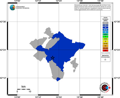 Mappa EMS - territori comuni
