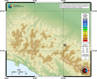 Mappa EMS - località