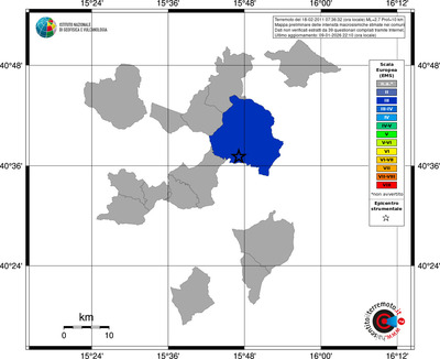 Mappa EMS - territori comuni