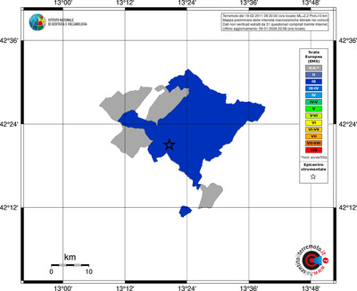 Mappa EMS - territori comuni