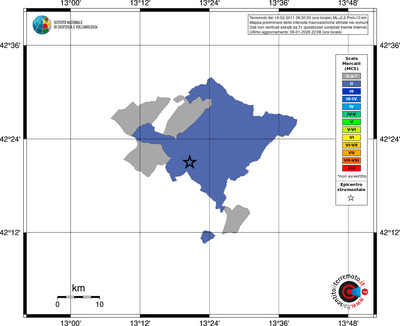 Mappa MCS - territori comuni