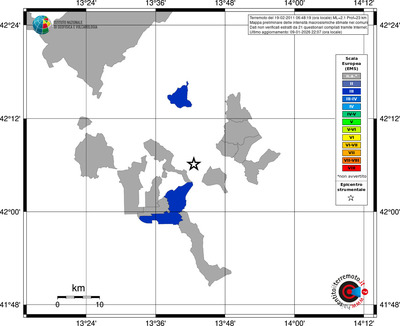 Mappa EMS - territori comuni