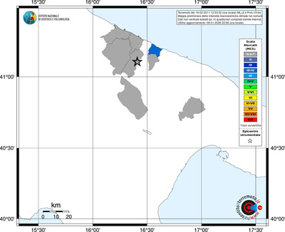 Mappa MCS - territori comuni
