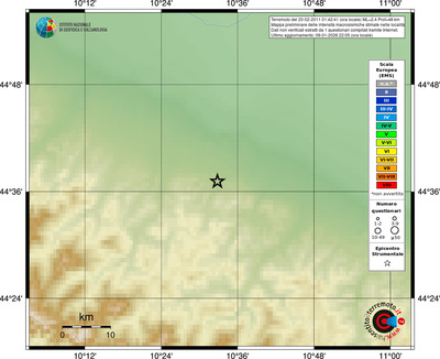 Mappa EMS - località