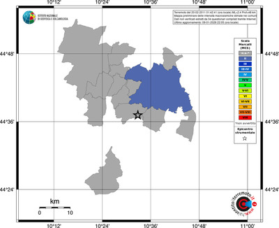 Mappa MCS - territori comuni