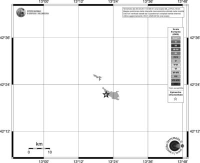 Mappa EMS - territori località